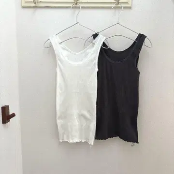 IENA 이에나 구매 EMILY WEEK 리브 레이스 탱크탑 2장 세트