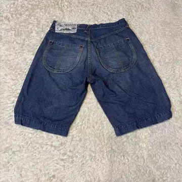야마네 데님 청바지 청바지 하프 팬츠 EVISU 32