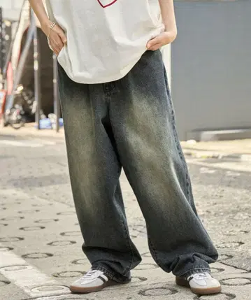 와이드 데님 팬츠