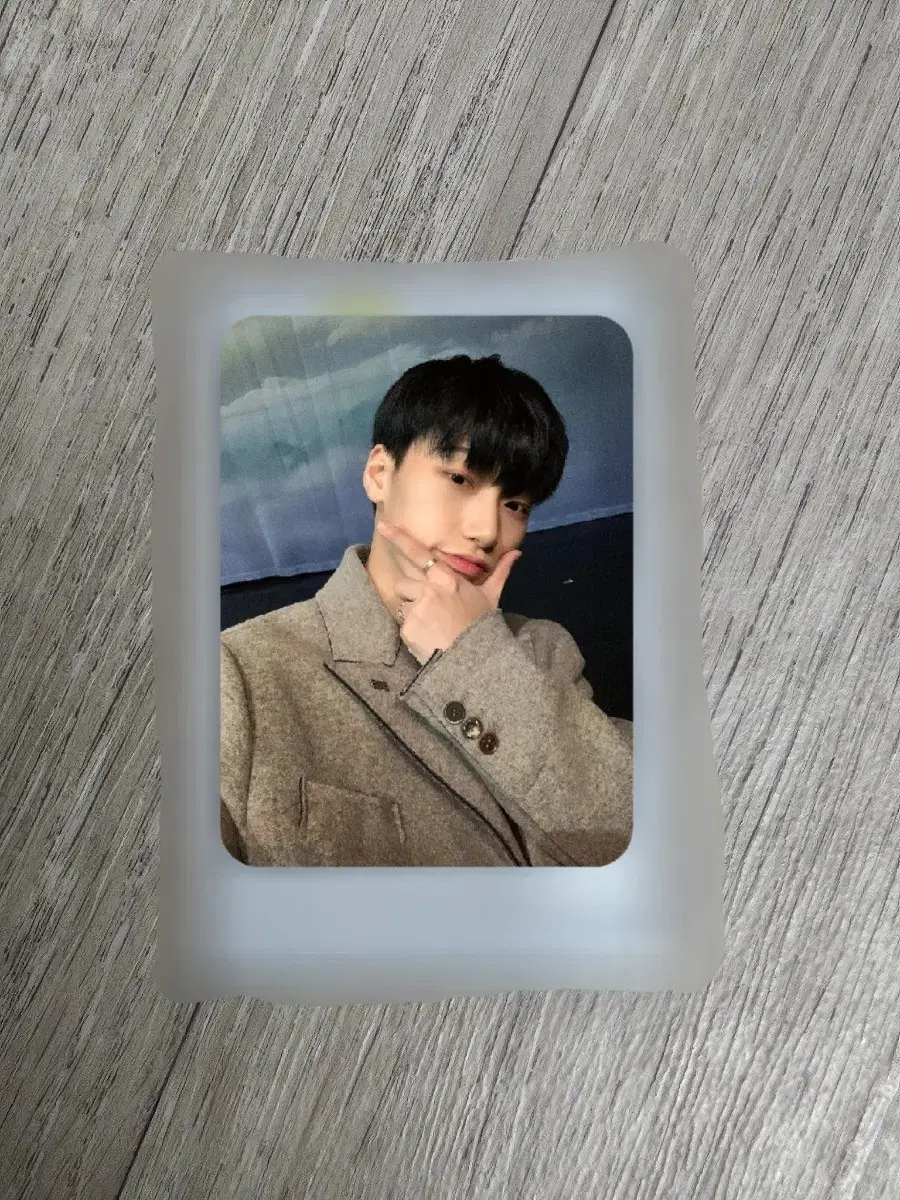 Ateez San signed poca pola sign polaroid wts unreleased