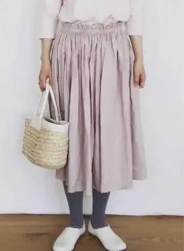 ogg labo 린넨 개더 스커트