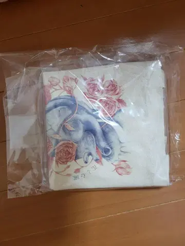 꽃의 악보 클라우드 펀딩 답례품 토트백 꽃과 심장 신츠바키
