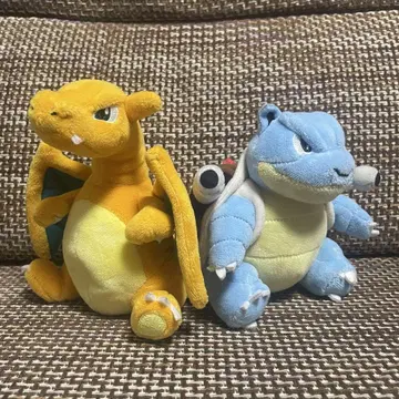 포켓몬 fit 리자몽 거북왕(카멕스) 봉제 인형 세트