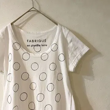 FABRIQUE en planete terre 서클 도트 티셔츠