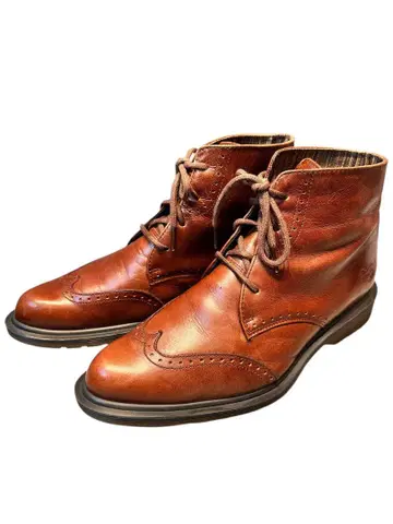 레어 디자인 Dr.Martens 4홀 윙팁 데저트 부츠 UK8