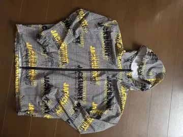 JACK BUNNY 체크 무늬 나일론 자켓