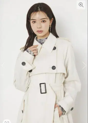 rienda 젤라토 트렌치 코트 아이보리 완판템