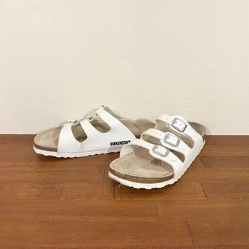 컨디션 최상 버켄스탁 플로리다 24.0cm 화이트