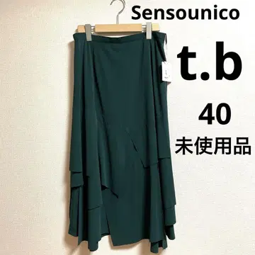 센소유니코 t.b 그린 디자인 스커트 40