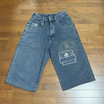 90s PLAYERZ69 플레이어즈 69 배기 팬츠 하프 데님 조츠