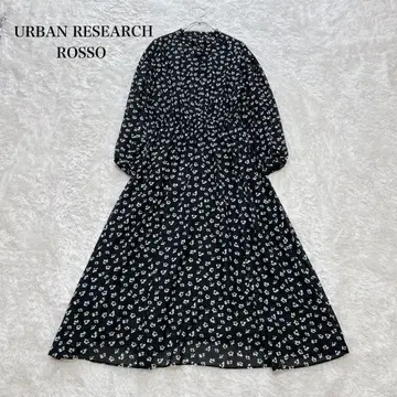 URBAN RESEARCH ROSSO 미니 꽃무늬 원피스 플레어 원피스