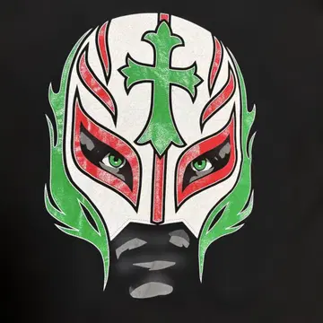 WWE 프로레슬링 티셔츠 레이 미스테리오 멕시코 컬러 빅 프린트