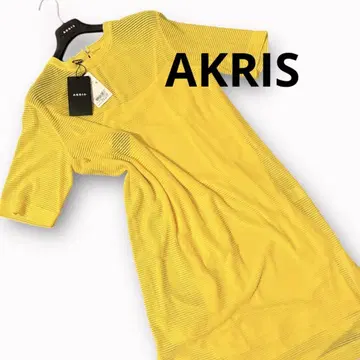 AKRIS 아크리스 미사용 새상품 이너 포함 슬릿 드레스