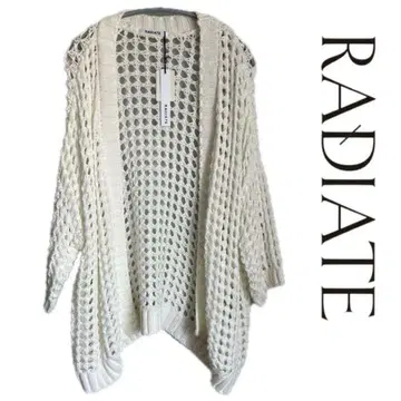 YAMADAYA 야마다야/RADIATE 라디에이트/크로쉐 가디건/화이트