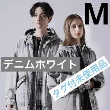 CLEL 밀리터리 디자인 마운틴 후드티 화이트 M 미사용품!