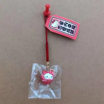 산리오 헬로키티 빨간 달마 키티 달마 키티 족자 희귀 스트랩