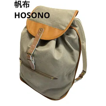 캔버스 백 공방 HOSONO 캔버스 백팩 베이지 등산