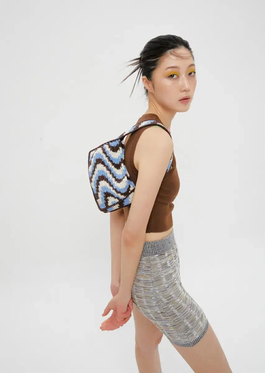 [새상품] 세이스라 SAYSRA 웨이브백 브라운 wave bag