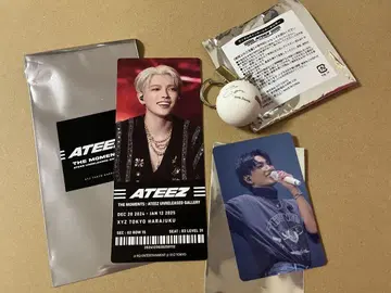 ATEEZ 아치즈 홍준 하라주쿠 팝업 사인 공 등
