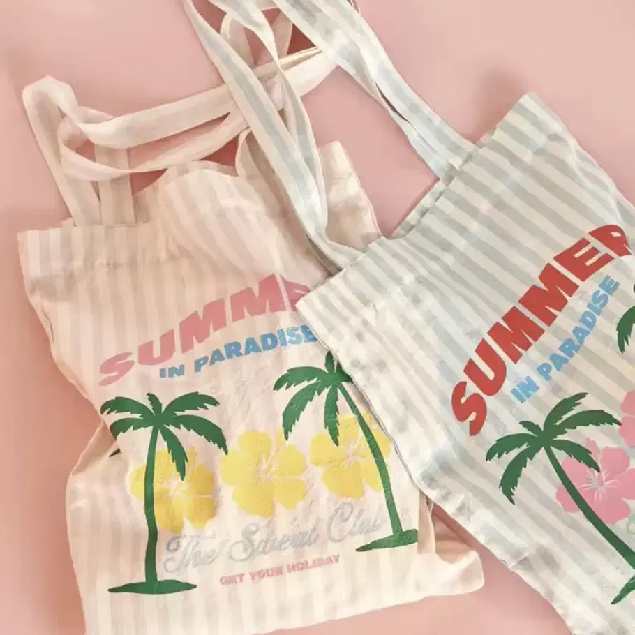 Summer 에코백 핑크(새상품)