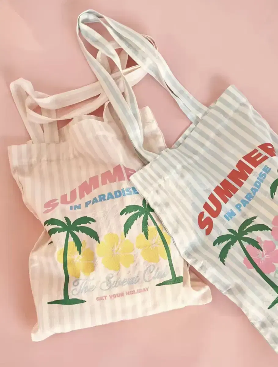 Summer 에코백 핑크(새상품)