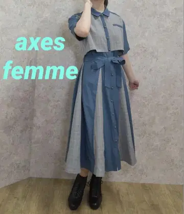 axes femme 엑시즈팜 패치워크 원피스