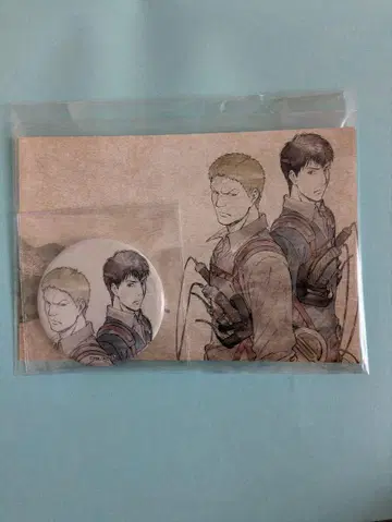 진격의 거인 라이너 벨트 캔뱃지 엽서 세트