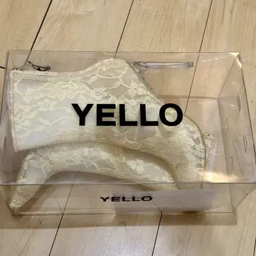 YELLO 숏부츠 레이스 베이지