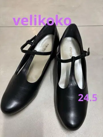 베리코코 T 스트랩 펌프스 24.5 블랙