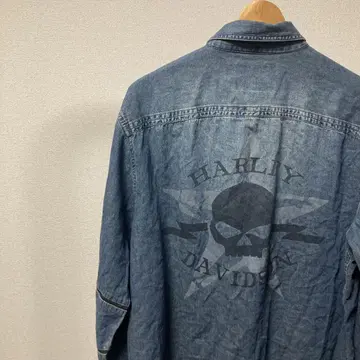HARLEY DAVIDSON 할리데이비슨 데님 셔츠 Y2K