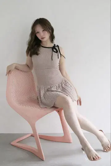 ANDMARY 하트 크로셰 미니 드레스
