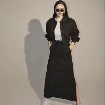 mavimoon 데님 롱 스커트
