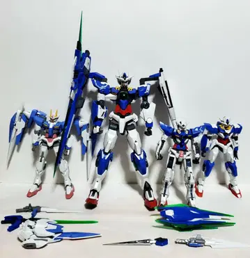 HG RG MG 더블 오 콴타 조립 완료 4개 세트 정크
