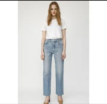 moussy PLAIN JEANS STRAIGHT (라이트 블루) 23