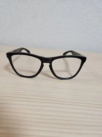 OAKLEY 프로그 스킨 블랙 프레임 (새상품 클리어 렌즈 교환 완료)