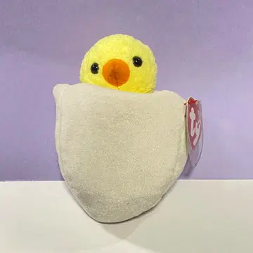 TY Beanie Babies 에그 버트 병아리 봉제 인형 계란 포함