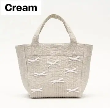 gypsohila 리본 백 CREAM