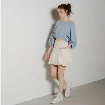 새상품급 pinue 벌룬 포켓 미니 스커트