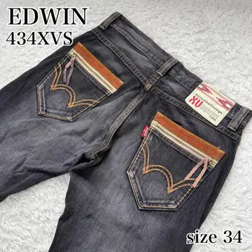 EDWIN 434XVS 웨스턴 지퍼 네이티브 루즈 W34