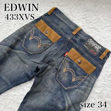 EDWIN 433XVS 데님 청바지 W34 일본제