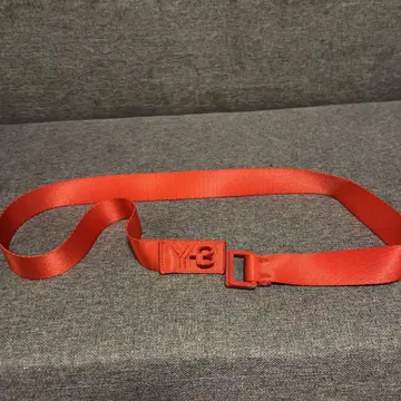 Y-3 나일론 벨트 레드 M 사이즈 D링