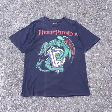 DEEP PURPLE 밴딩 티셔츠 93-34 월드 투어