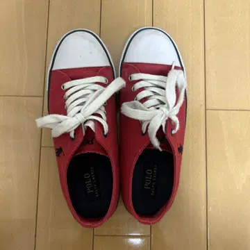폴로 랄프 로렌 레드 스니커즈