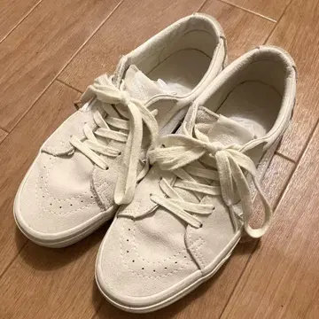 Vans SK8 로우 컨트라스트 뼈색 화이트 24cm