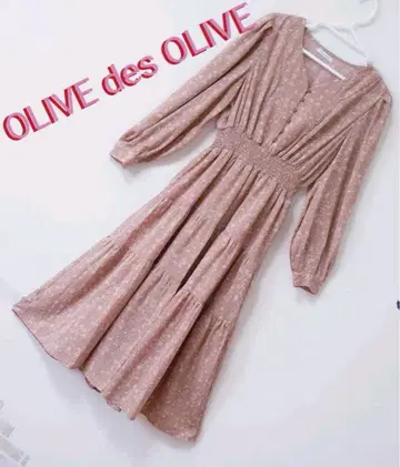 OLIVE des OLIVE 꽃무늬 티어드 롱 원피스