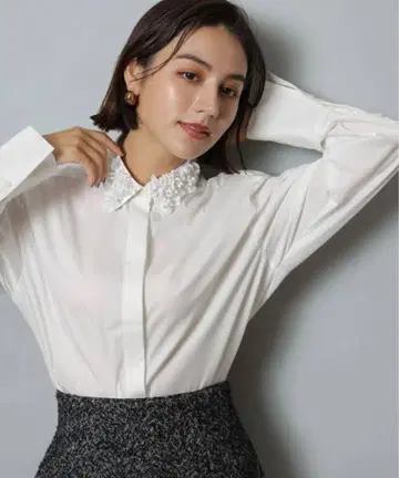 아르페쥬 스토리 옷깃 비쥬 셔츠 2025SS