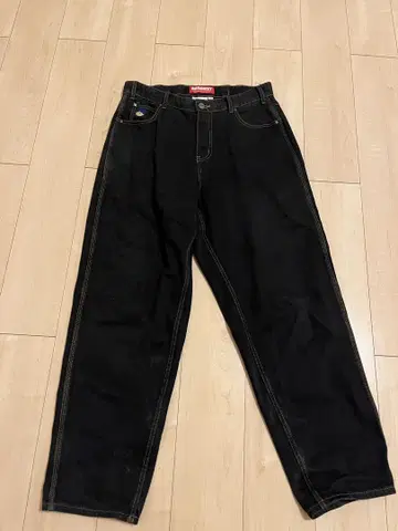 버터굿즈 BAGGIEST 블랙 데님 32/32