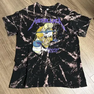 METALLICA 메탈리카 밴딩 티셔츠 티셔츠 다이 다이 염색
