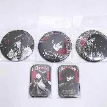 히라노 코타 대박람회 헬싱 캔뱃지 아카드 5종 HELLSING