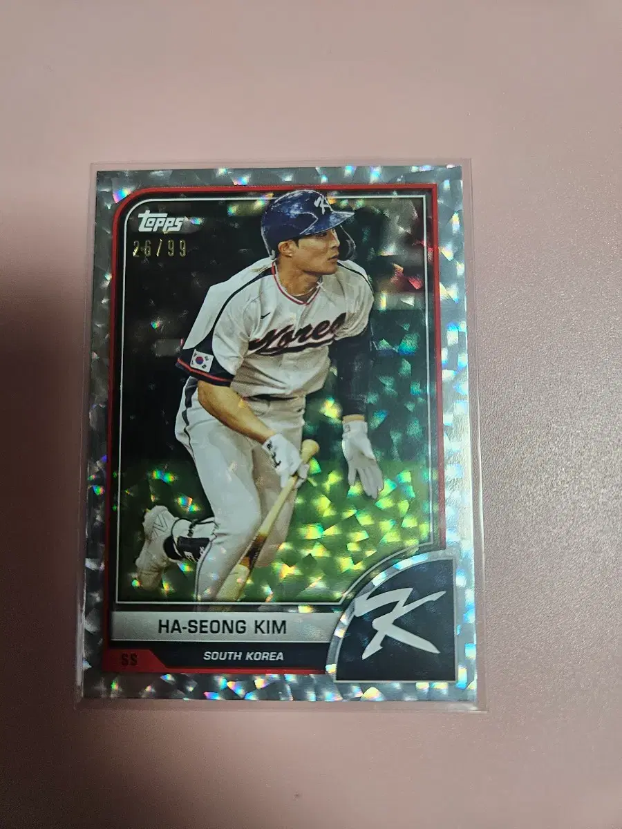 김하성 99장 한정 Topps WBC 실버 포일 카드